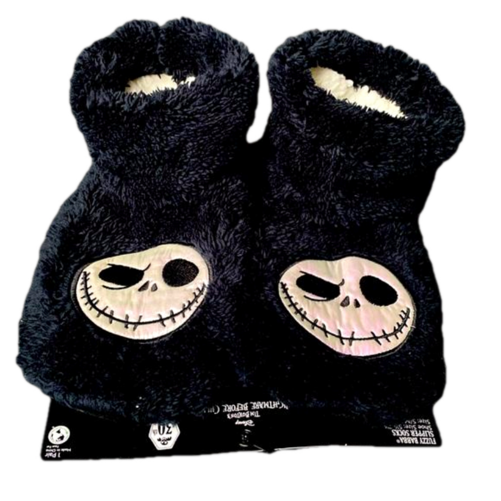 The Nightmare Before Christmas Plush Bootie Slipper Socks - Size 5.5 - 7.5 - NWT